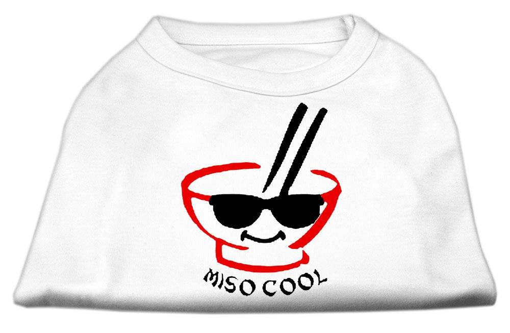 [Australia] - Mirage Pet Products 16-Inch Miso Cool Screen Print Shirts for Pets, X-Large, White 