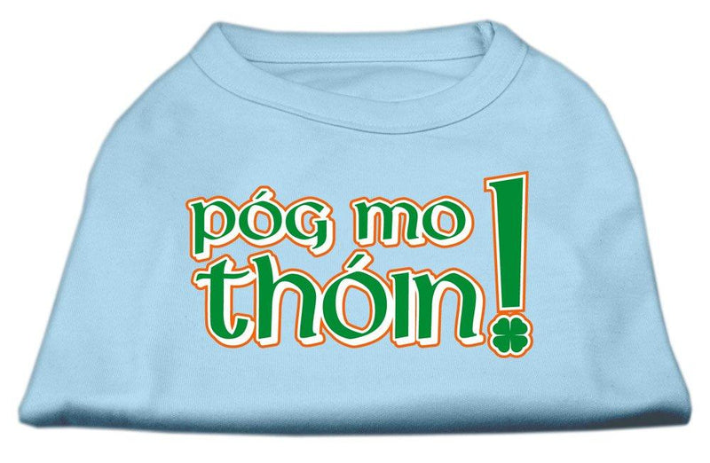 [Australia] - Mirage Pet Products 16-Inch Pog Mo Thoin Screen Print Shirt for Pets, X-Large, Baby Blue 