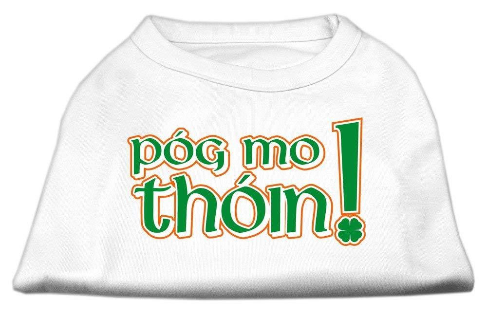 [Australia] - Mirage Pet Products 8-Inch Pog Mo Thoin Screen Print Shirt for Pets, X-Small, White 