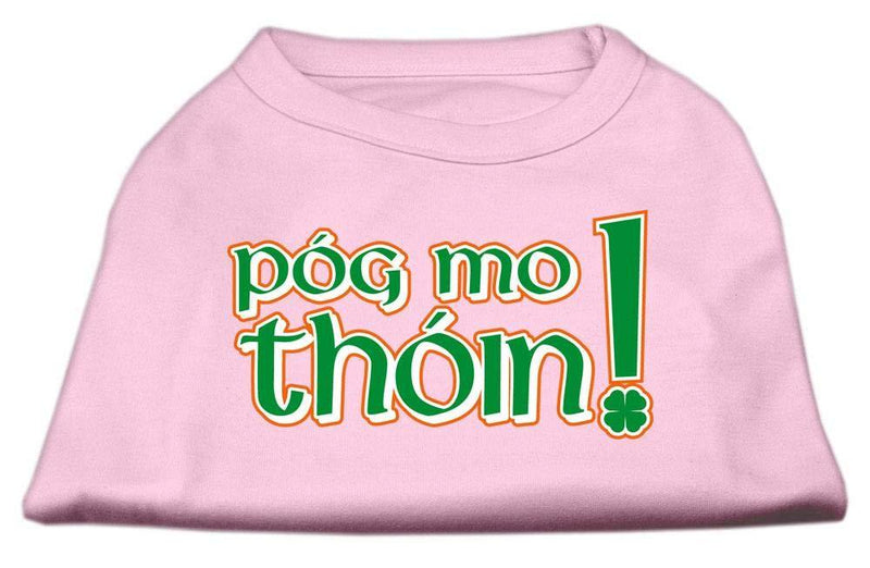 [Australia] - Mirage Pet Products 18-Inch Pog Mo Thoin Screen Print Shirt for Pets, XX-Large, Light Pink 