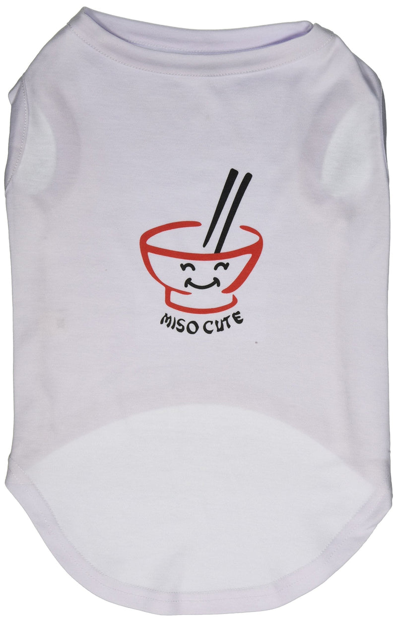 [Australia] - Mirage Pet Products 18-Inch Miso Cute Screen Print Shirts for Pets, XX-Large, White 