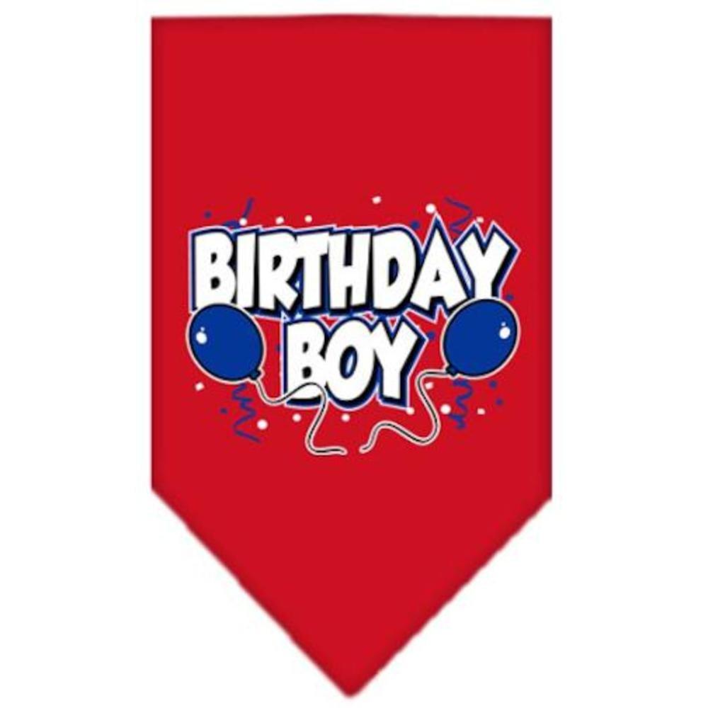 Mirage Pet Products Birthday Boy Screen Print Bandana for Pets, Large, Red - PawsPlanet Australia