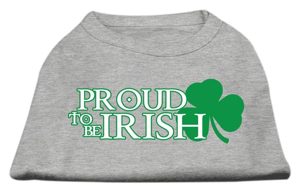 [Australia] - Mirage Pet Products 18-Inch Proud To Be Irish Screen Print Shirt for Pets, XX-Large, Grey 