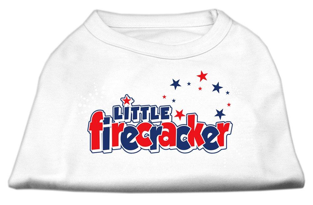 [Australia] - Mirage Pet Products 16-Inch Little Firecracker Screen Print Shirts for Pets, X-Large, White 