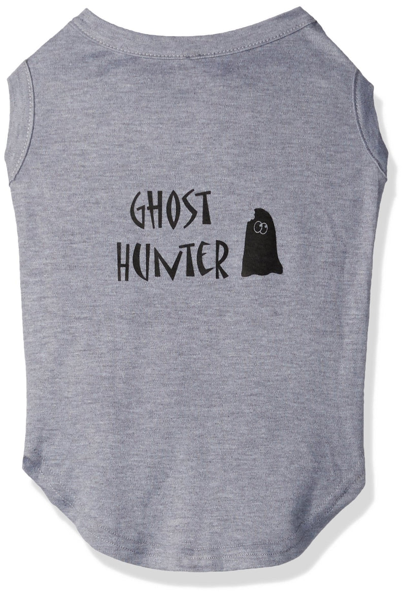 Mirage Pet Products Ghost Hunter Screen Print Shirt Grey with Black Lettering XL (16) - PawsPlanet Australia