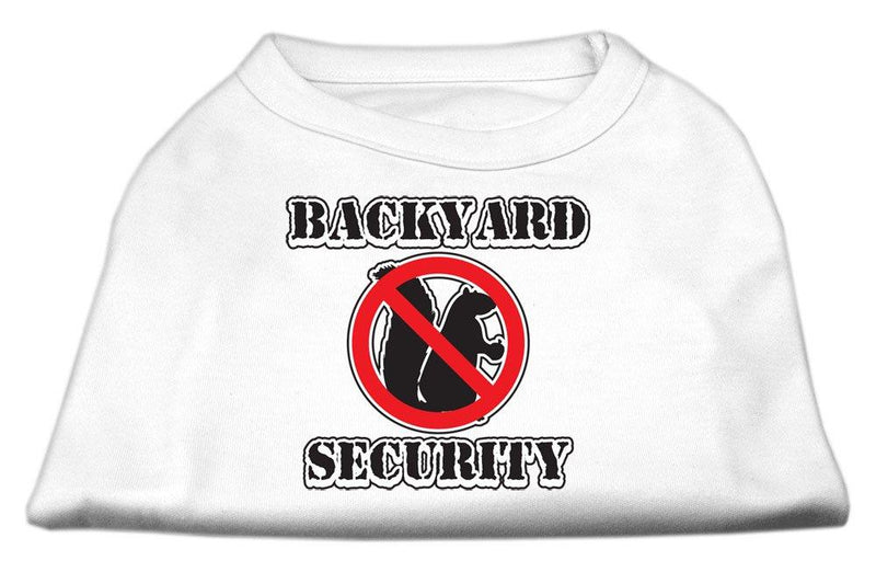 [Australia] - Mirage Pet Products 18-Inch Backyard Security Screen Print Shirts, XX-Large White 