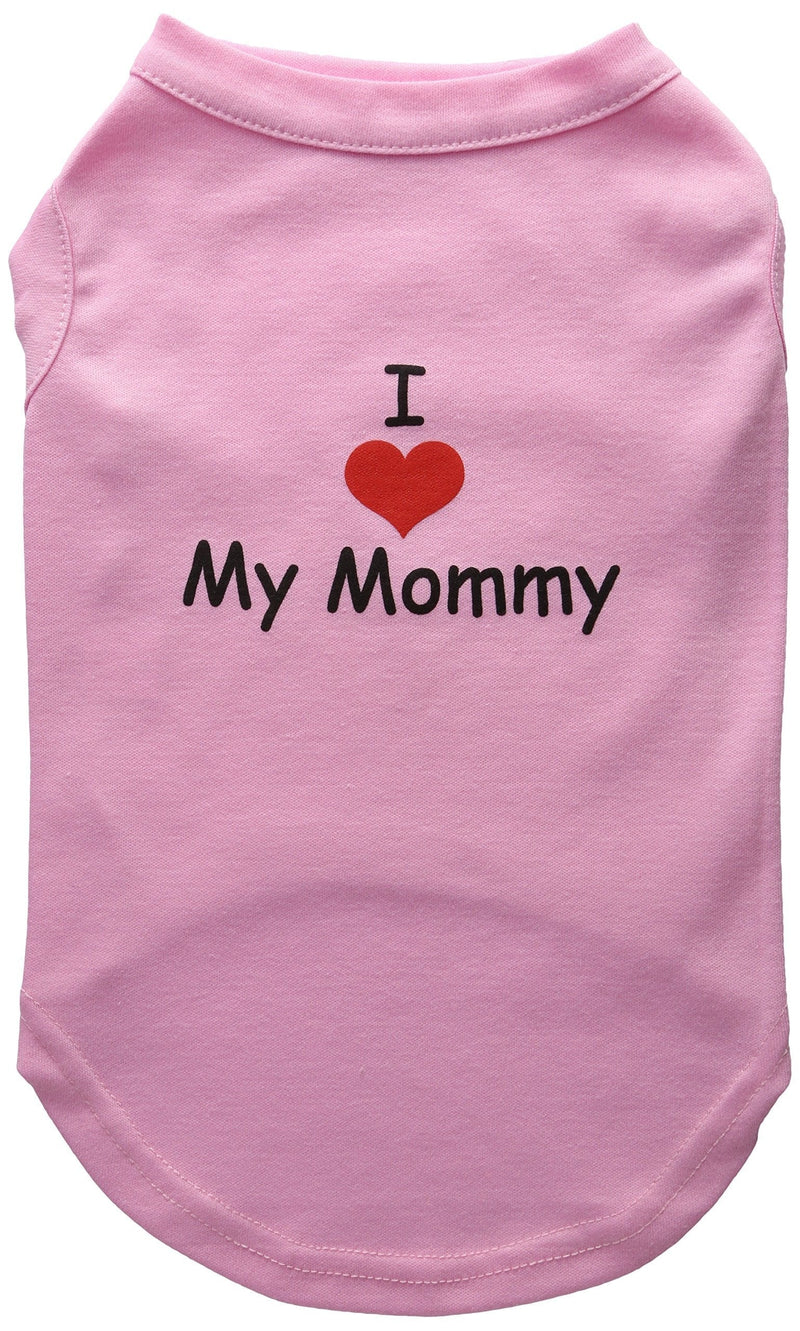 [Australia] - Mirage Pet Products 14-Inch I Love My Mommy Screen Print Shirts for Pets, Large, Pink 
