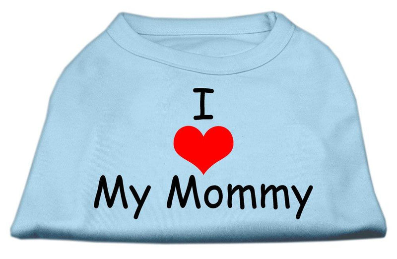 Mirage Pet Products 12-Inch I Love My Mommy Screen Print Shirts for Pets, Medium, Baby Blue - PawsPlanet Australia