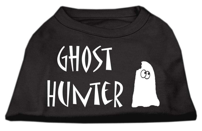 Mirage Pet Products Ghost Hunter Screen Print Shirt Black with White Lettering XXL (18) - PawsPlanet Australia