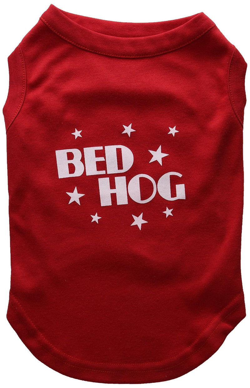 [Australia] - Mirage Pet Products 14-Inch Bed Hog Screen Printed Shirt, Large Red 
