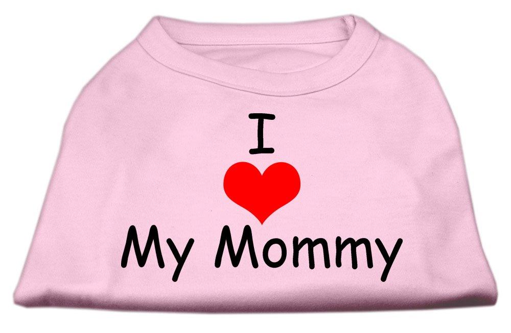 [Australia] - Mirage Pet Products 8-Inch I Love My Mommy Screen Print Shirts for Pets, X-Small, Pink 