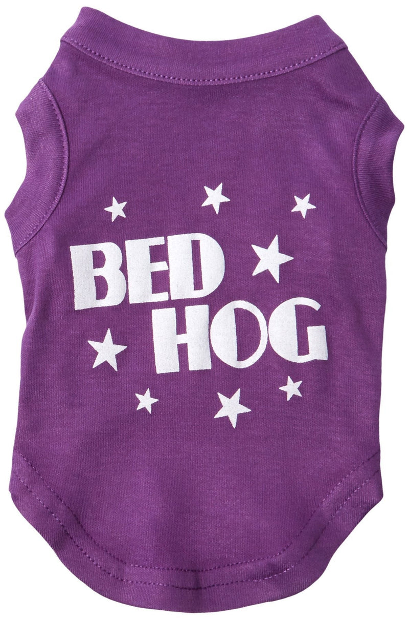 [Australia] - Mirage Pet Products 10-Inch Bed Hog Screen Printed Shirt, Small Purple 
