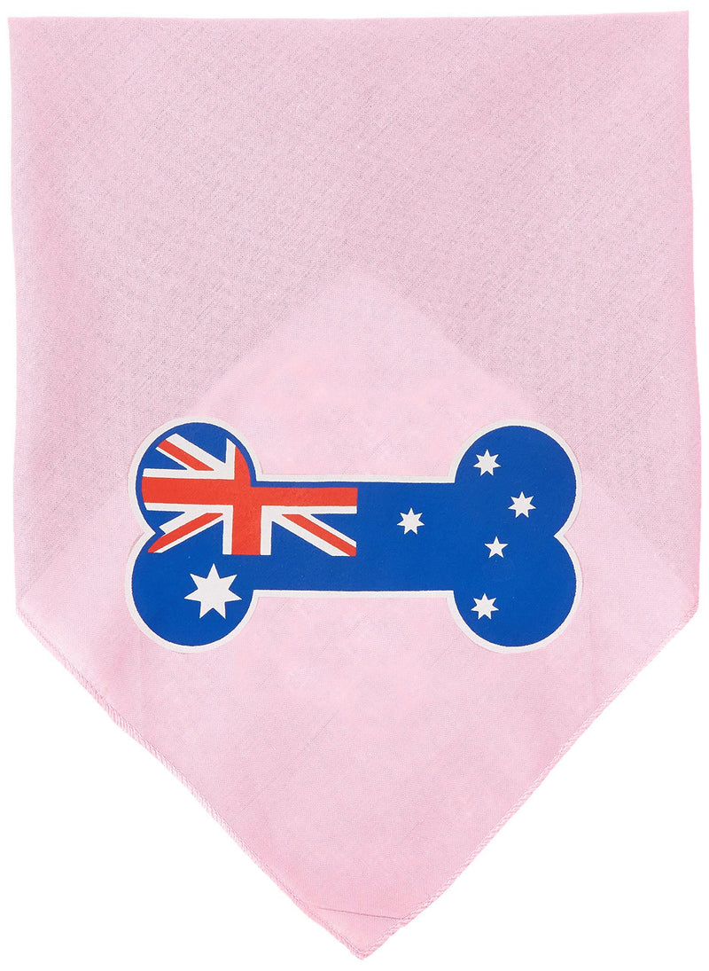 Mirage Pet Bone Flag Australian Screen Print Dog Bandana Not Applicable Light Pink - PawsPlanet Australia