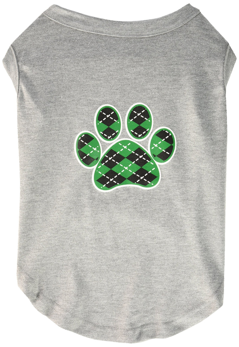 [Australia] - Mirage Pet Products Argyle Paw Green Screen Print Shirt Grey XL (16) 