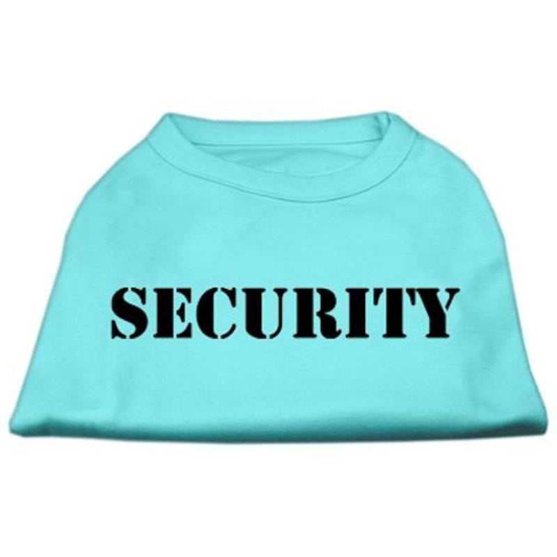 [Australia] - Mirage Pet Products 16-Inch Security Screen Print Shirts for Pets, X-Large, Aqua with Black Text 