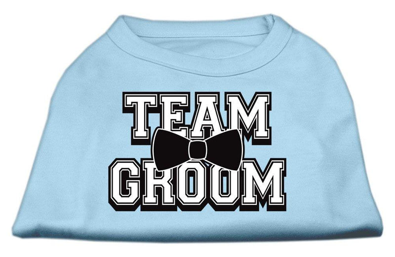[Australia] - Mirage Pet Products 18-Inch Team Groom Screen Print Shirt for Pets, XX-Large, Baby Blue 