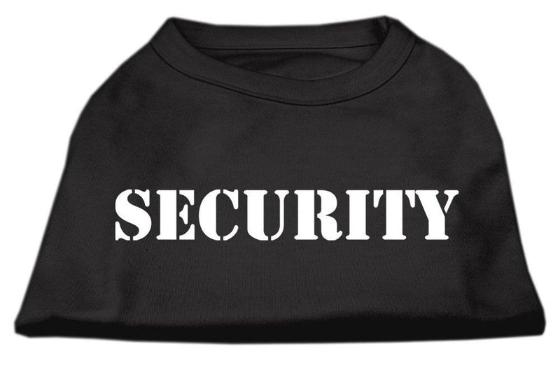 Mirage Pet Products 8-Inch Security Screen Print Shirts for Pets, X-Small, Black with White Text - PawsPlanet Australia