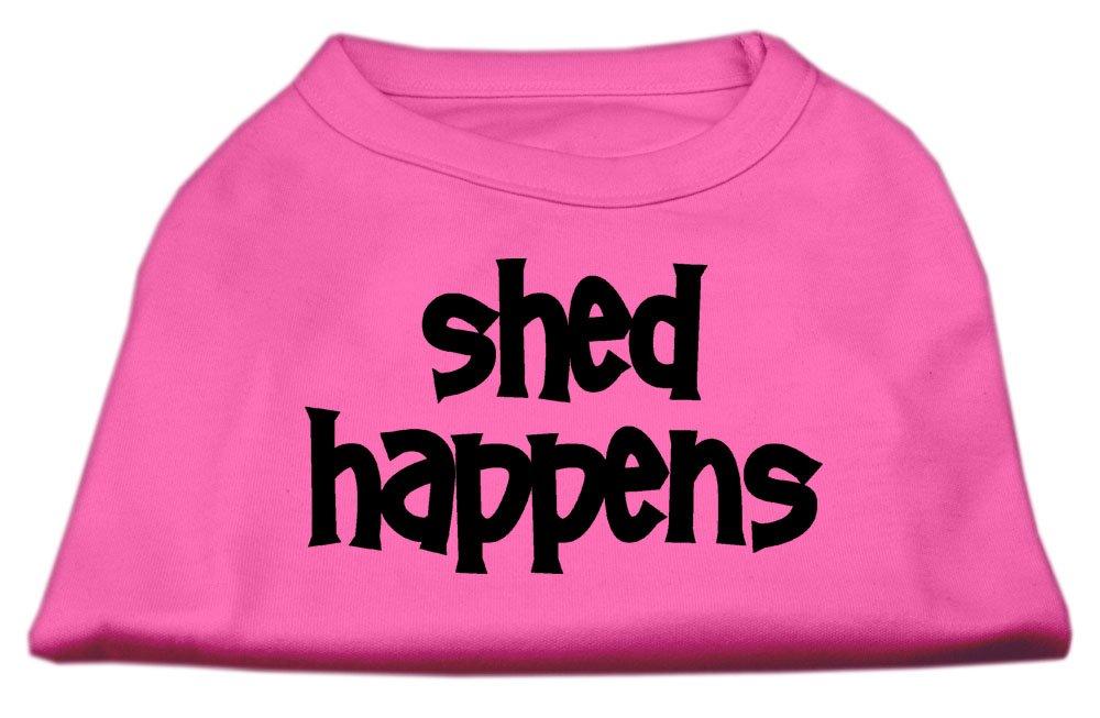 [Australia] - Mirage Pet Products 14-Inch Shed Happens Screen Print Shirts for Pets, Large, Bright Pink 