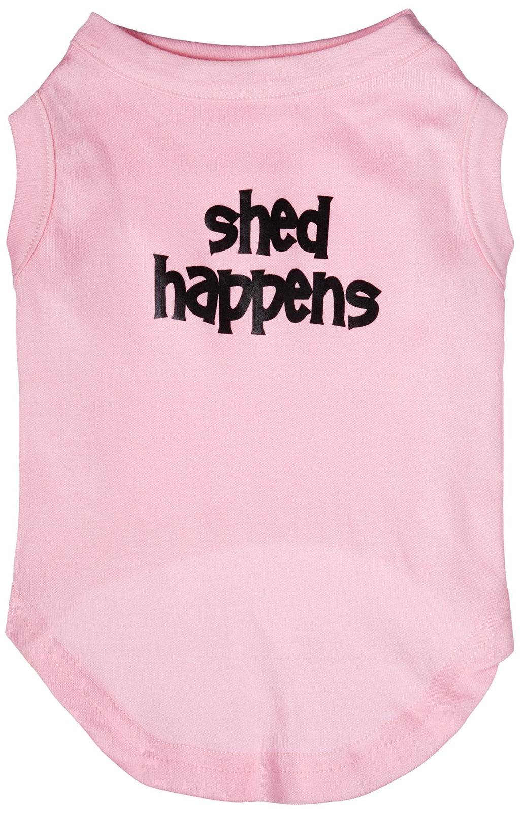 [Australia] - Mirage Pet Products 14-Inch Shed Happens Screen Print Shirts for Pets, Large, Light Pink 