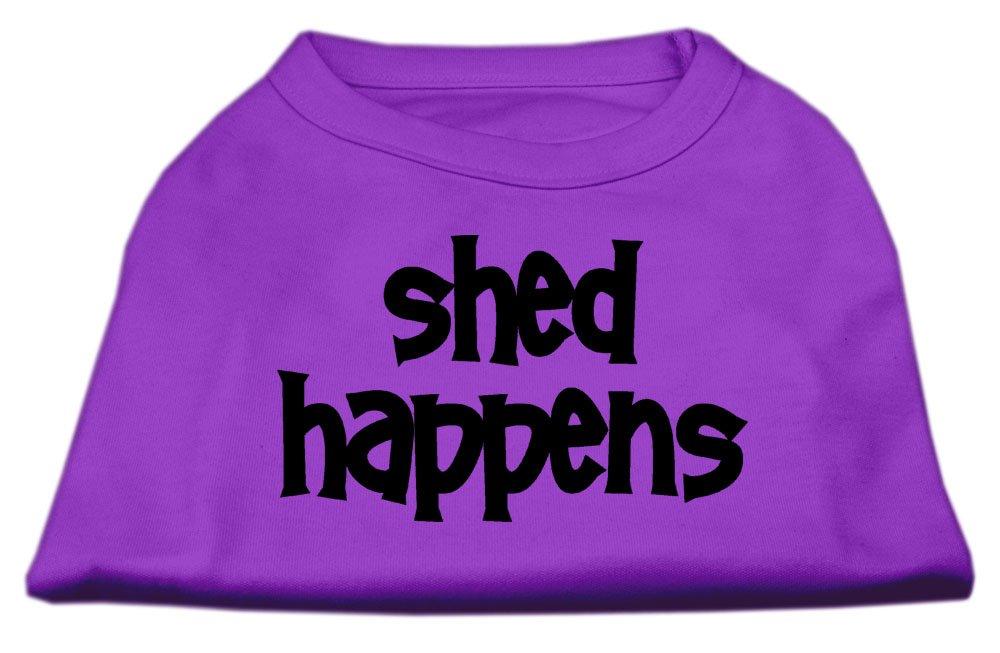 [Australia] - Mirage Pet Products 12-Inch Shed Happens Screen Print Shirts for Pets, Medium, Purple 