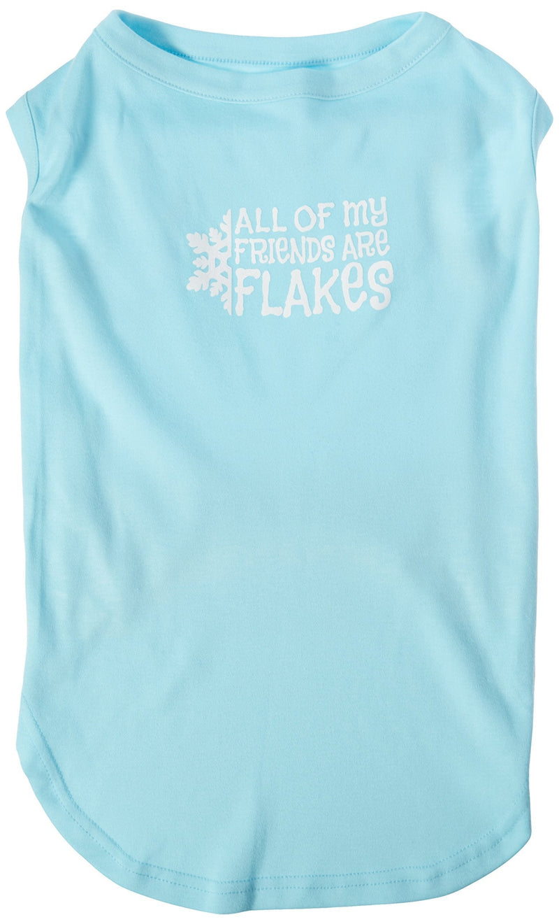 [Australia] - Mirage Pet Products 20-Inch All My Friends are Flakes Screen Print Shirts for Pets, 3X-Large, Aqua 