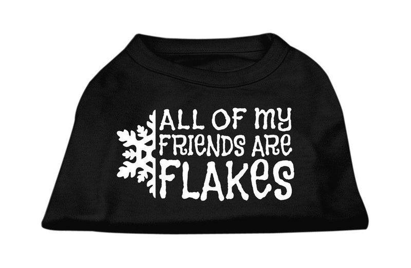 [Australia] - Mirage Pet Products 20-Inch All My Friends are Flakes Screen Print Shirts for Pets, 3X-Large, Black 