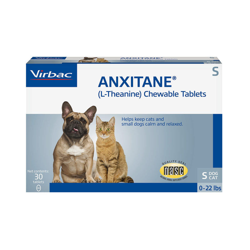 Virbac Anxitane Tablets, Small Dog/Cat, 50mg, 30 Count - PawsPlanet Australia