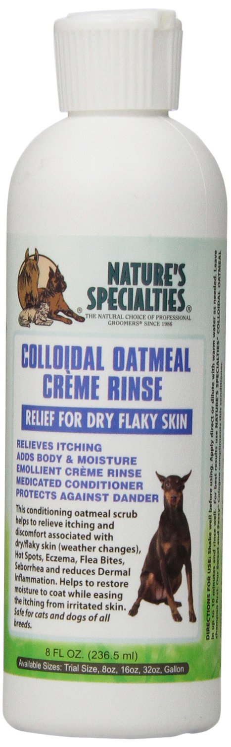Nature's Specialties Colloidal Oatmeal Creme Rinse for Dogs Cats, Non-Toxic Biodegradeable 8oz - PawsPlanet Australia