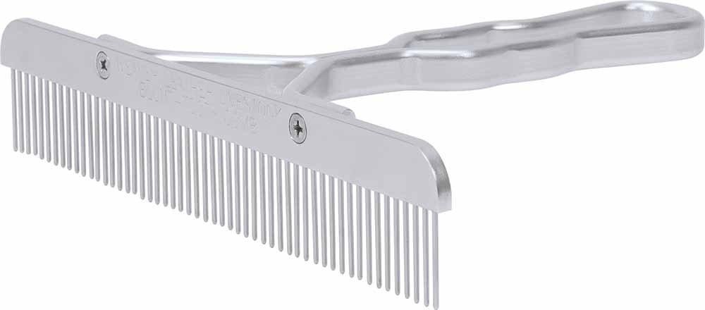 Weaver Leather Blunt Tooth Comb with Aluminum Handle and Replaceable Stainless Steel Blade - PawsPlanet Australia