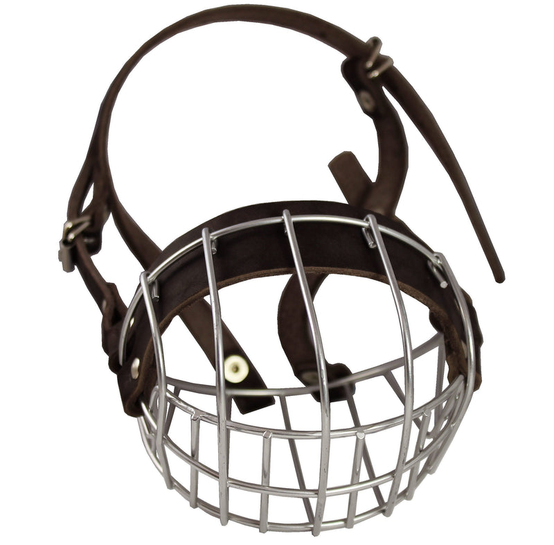 [Australia] - Metal Wire Basket Dog Muzzle Boxer, Bulldog Female. Circumference 13", Length 3" 