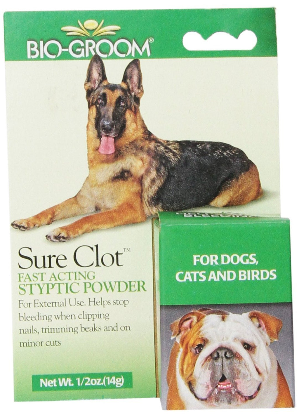 Bio-Groom Sure Clot Fast Acting Stypic Powder.5 Oz - PawsPlanet Australia