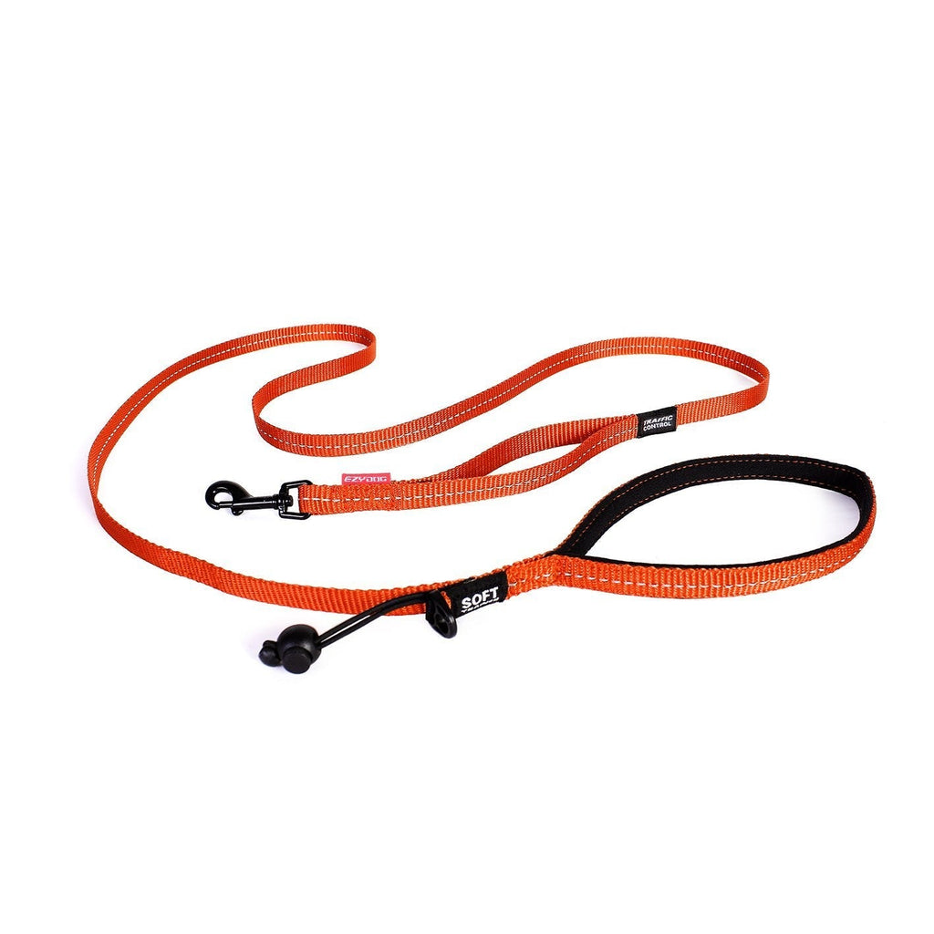 [Australia] - EzyDog Soft Trainer Dog Leash with Traffic Control Lite Orange 