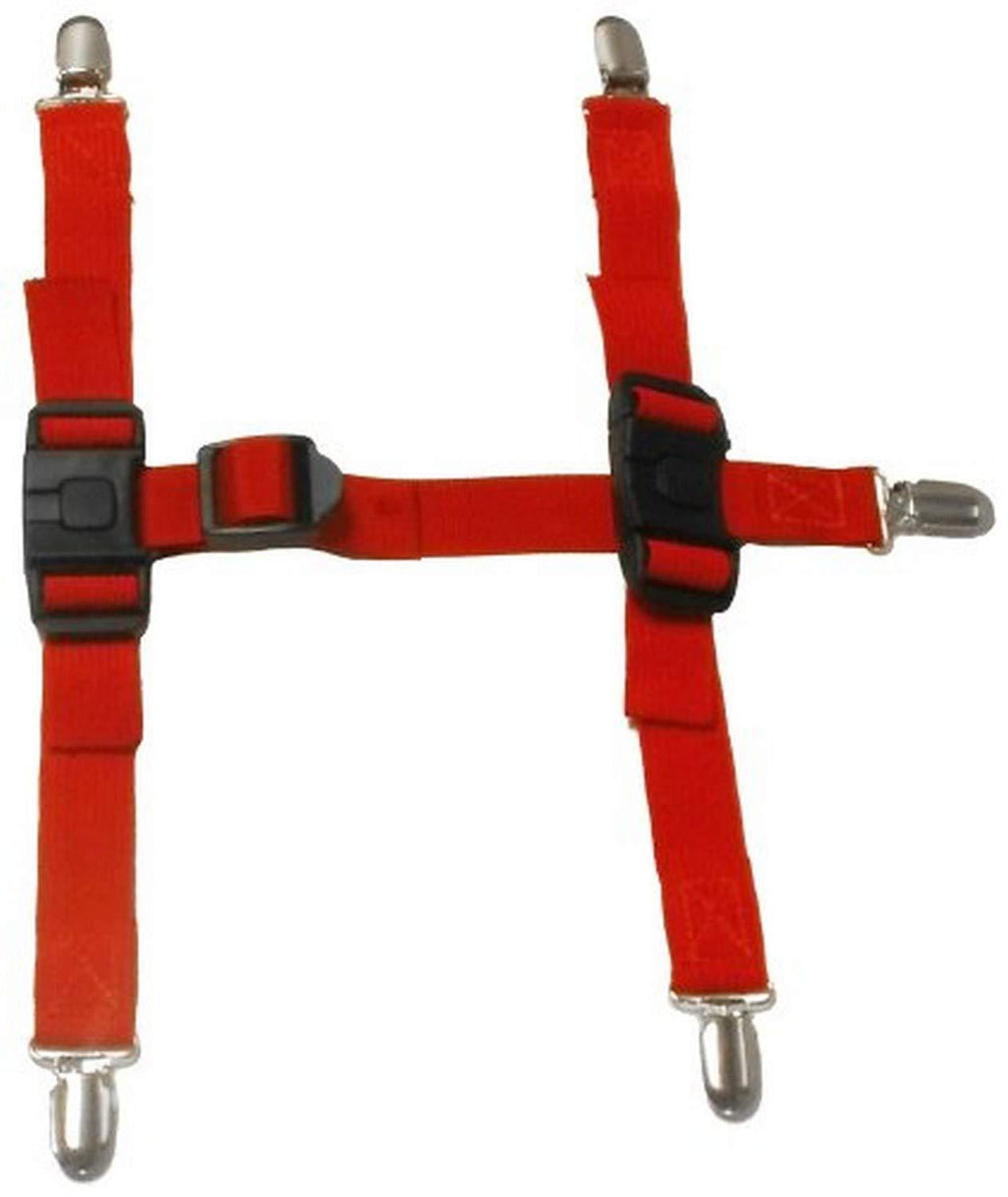 [Australia] - Canine Footwear Suspenders Snuggy Boots for Dog, Large, Red 