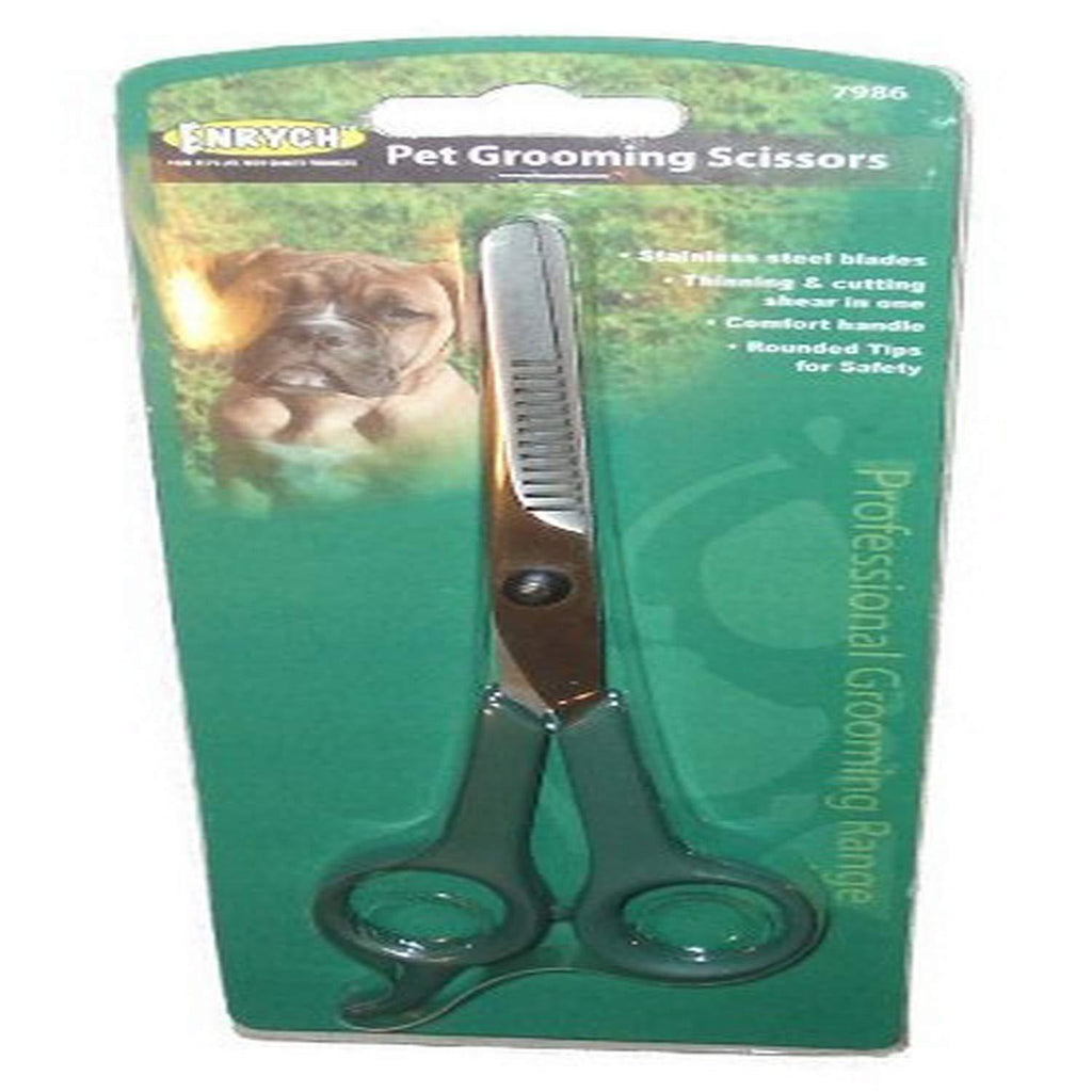 [Australia] - Enrych Pet Grooming Scissors, Green 