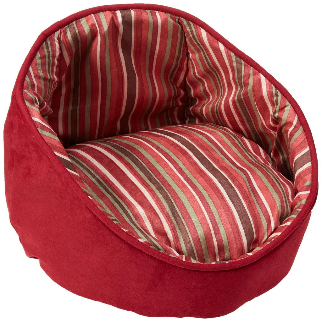 [Australia] - Midwest Homes for Pets Reversible Cherry Cabana Bed with Stripes 