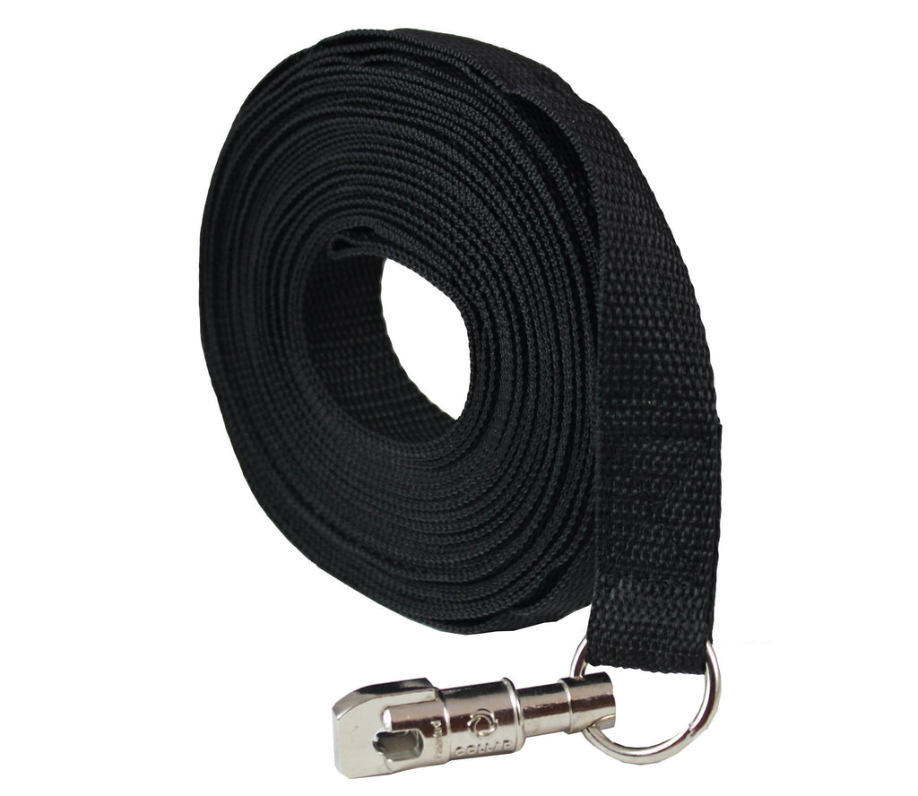 [Australia] - Dog Leash 1" Wide Nylon 30 Feet Long for Training Swivel Locking Snap 