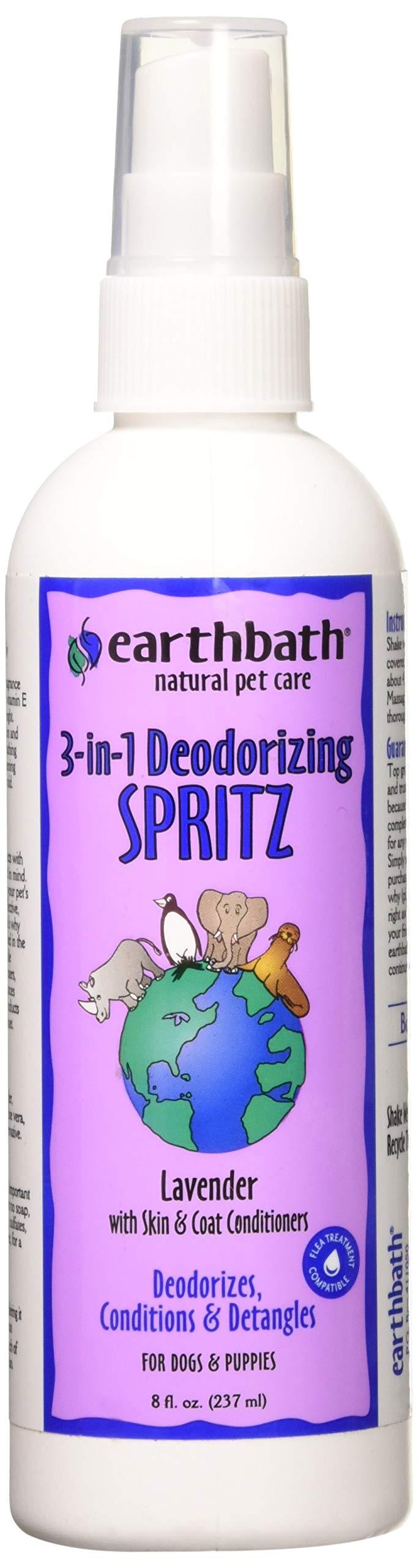 [Australia] - Earth Bath Lavender 3 - in - 1 Deodorizing Spritz for Dogs 8oz 