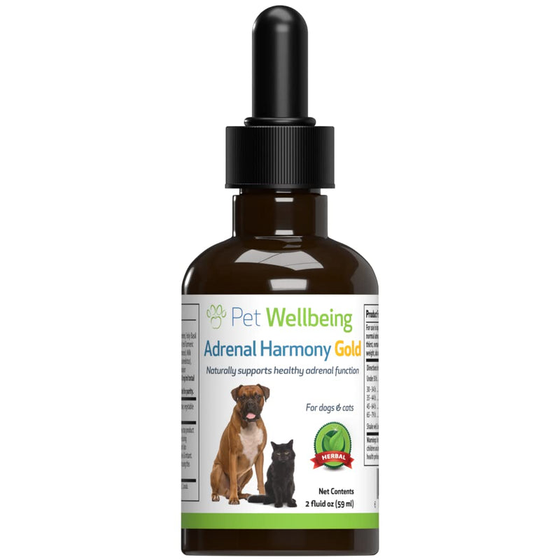 Pet Wellbeing - Adrenal Harmony - Natural Support for Adrenal Dysfunction and Cushing's in Dogs 2-Ounce - PawsPlanet Australia