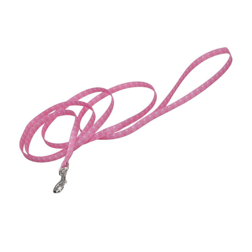 Coastal - Styles - Dog Leash, Pink Dots, 3/8" x 06' - PawsPlanet Australia