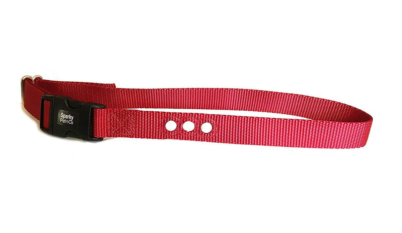 [Australia] - Grain Valley 1" Replacement Strap, Color: Red. Sold Per Each. Fits Most PetSafe Bark Collars and Many Containment Collars. (No-Bark Collars / Accessories) 