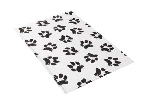 Ezee~Visit Black and White Dog Paw Print Pet Vet Mat (Scale/Lift) Scale/Lift - PawsPlanet Australia