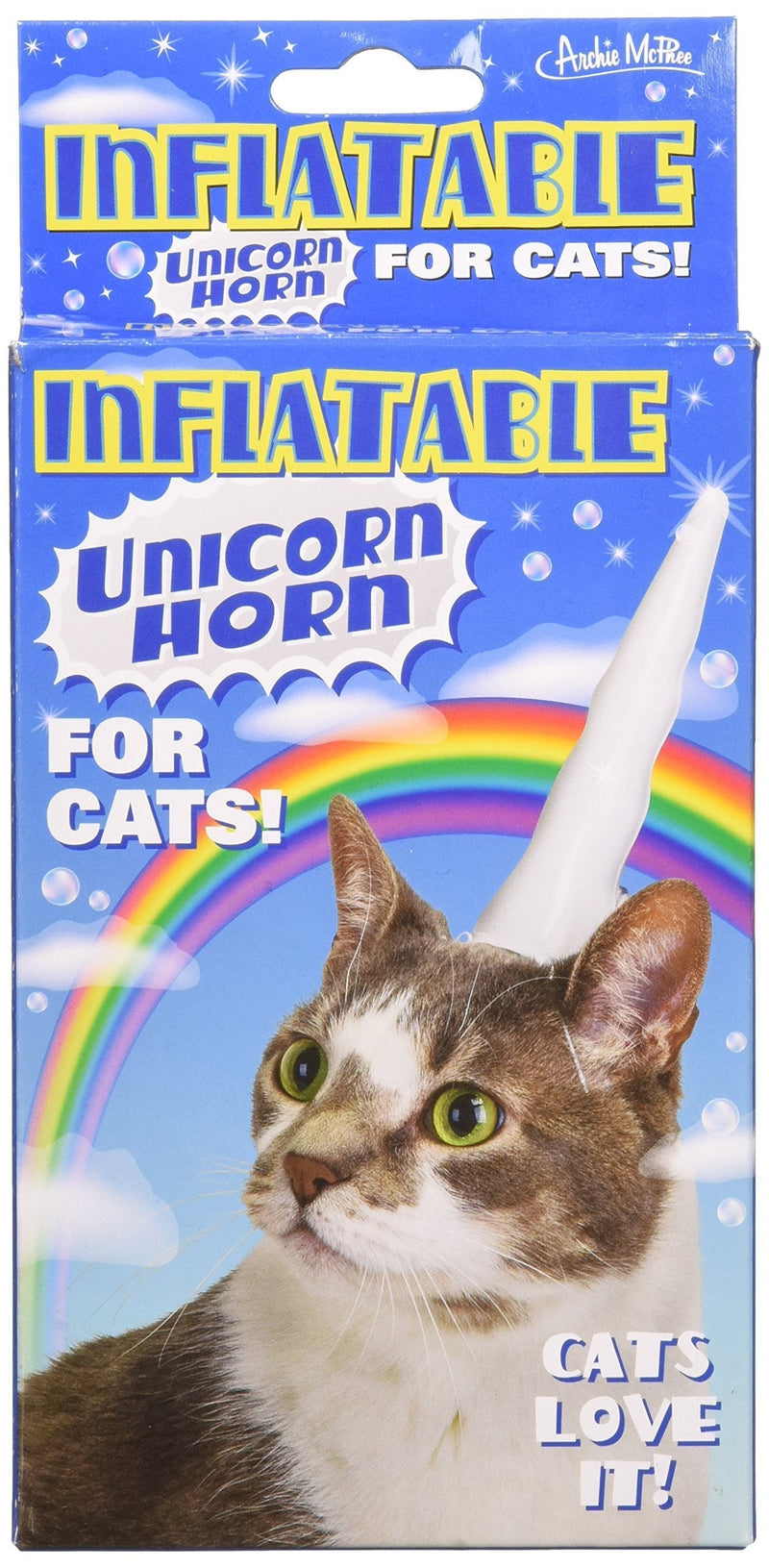 [Australia] - Accoutrements Inflatable Unicorn Horn for Cats 