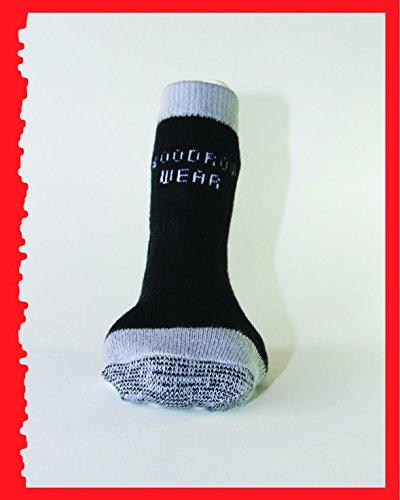 [Australia] - Woodrow Wear Power Paws Advanced, Traction Socks for Dogs, Black & Gray, XXL, fits up to 180 lbs. 