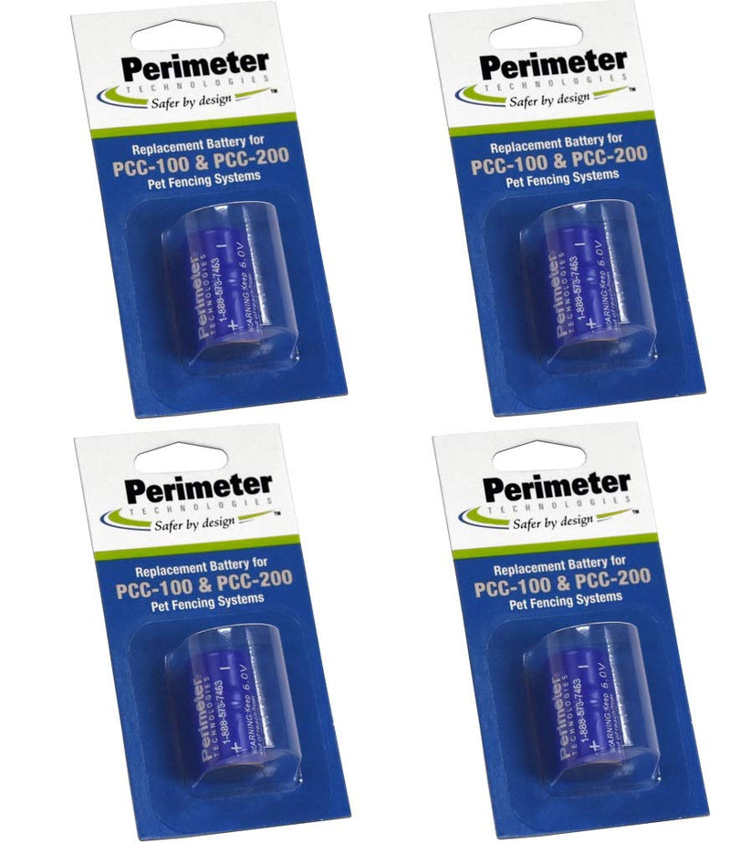 Perimeter Technologies Four Pack Perimeter Pet Fencing Dog Collar Batteries by (4-Pack) - PawsPlanet Australia