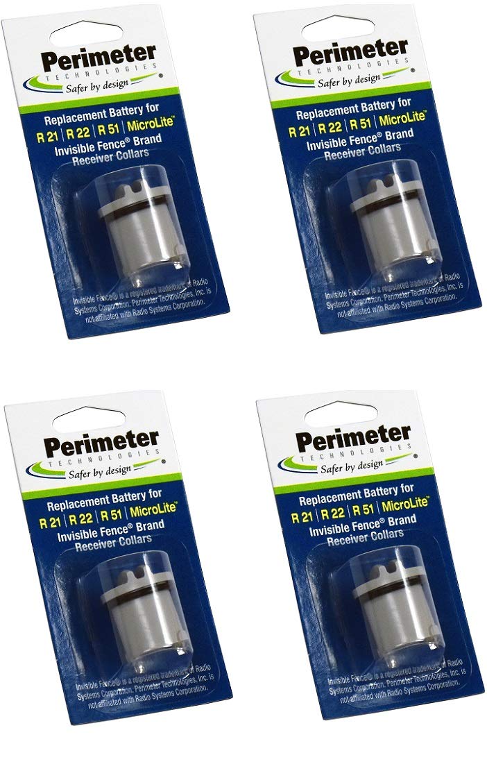 Perimeter Technologies Four Pack Dog Fence Batteries for Invisible Fence R21 or R51 Receiver Collars (4-Pack - PawsPlanet Australia