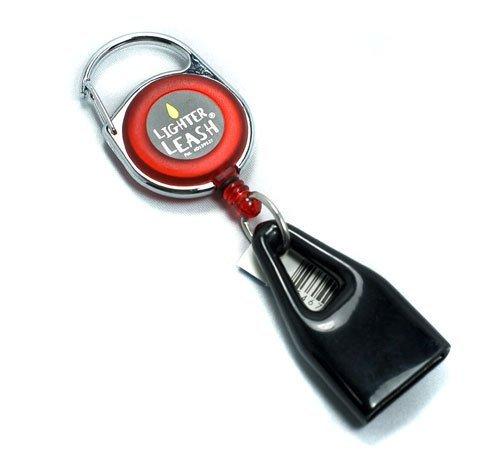 [Australia] - Premium Lighter Leash Retractable Keychain Clip (Red) 