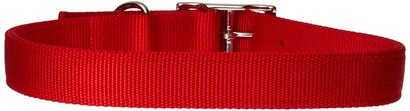 [Australia] - Nylon Double Layer Dog Collar Red 