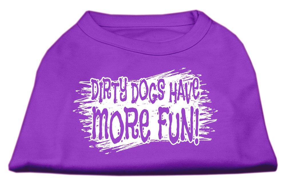 [Australia] - Mirage Pet Products Dirty Dogs Screen Print Shirt Purple Lg (14) 