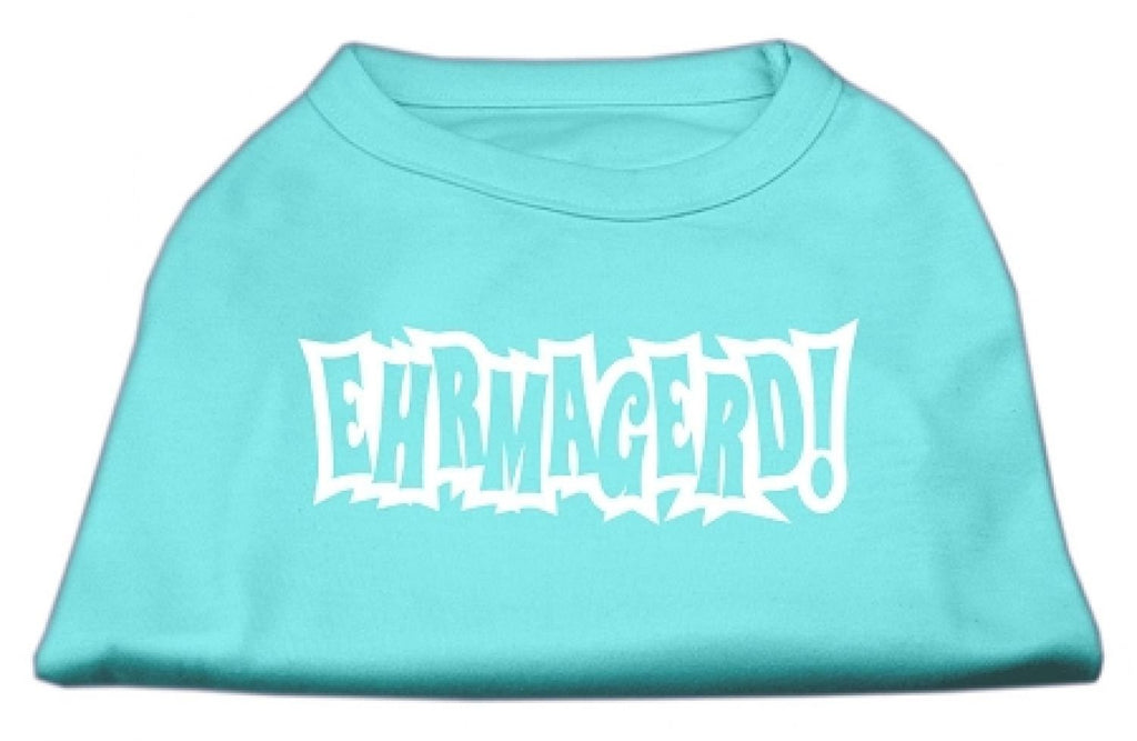 [Australia] - Mirage Pet Products Ehrmagerd Screen Print Shirt Aqua XXXL (20) 