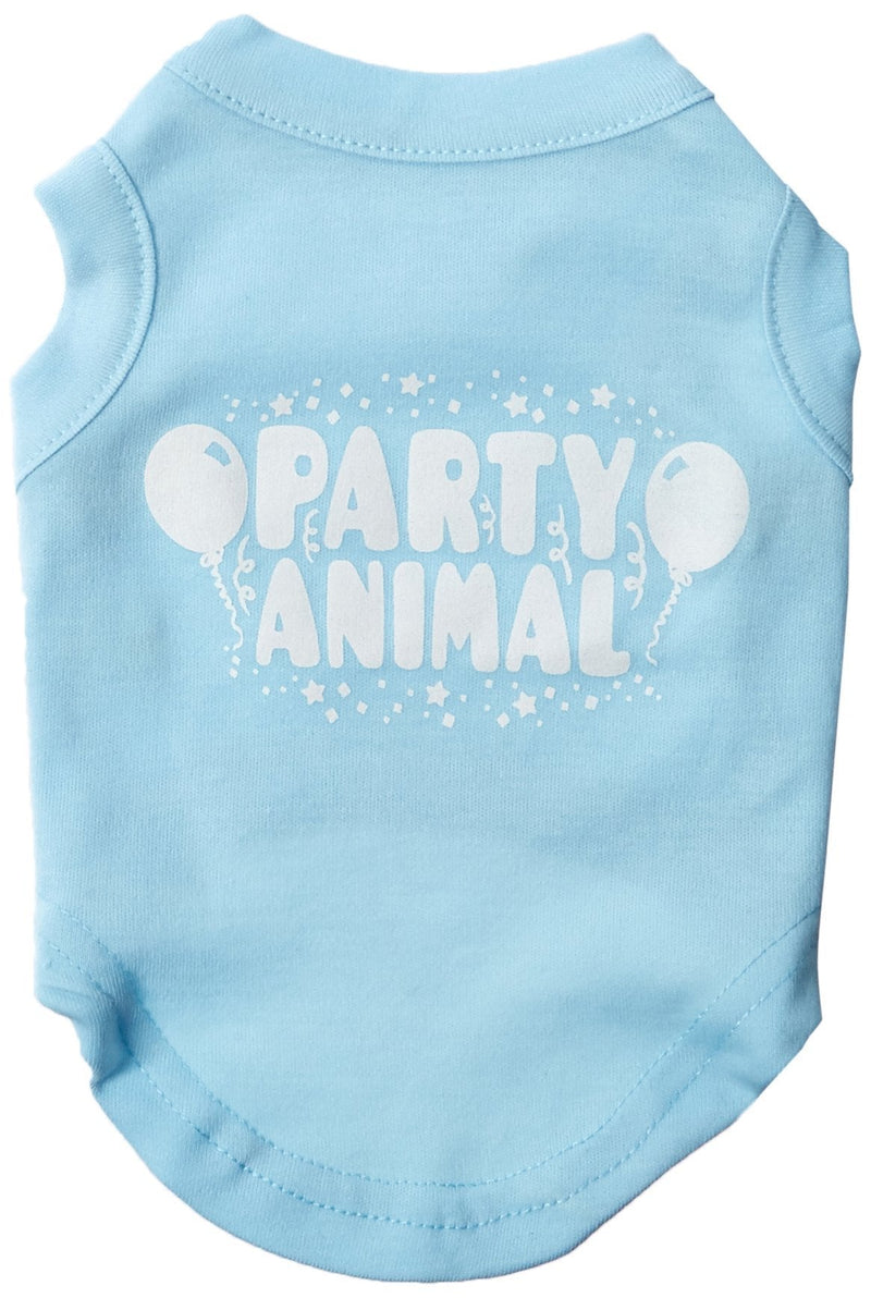 [Australia] - Mirage Pet Products Party Animal Screen Print Shirt Baby Blue Sm (10) 